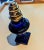 Victorian Antique Cobalt Blue Glass Victorian Salt Shaker For Sale - Image 3 of 3