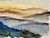 Rustic Henry Emil Salloch Original Watercolor on Paper Panoramic Sunset. For Sale - Image 3 of 6