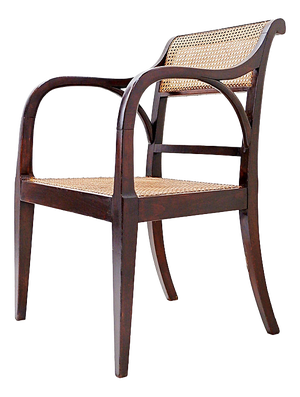 Mid-Century Modern Bentwood Chairs with Cane Seats and Backs, 1950s