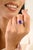 Exquisite 9.8 Mm Round Amethyst & Topaz Trio Ring in 925 Sterling Silver - Size 8 For Sale - Image 6 of 10