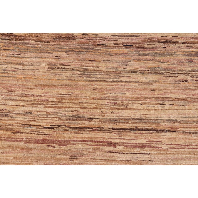 Bohemian Gabbeh Beige/Rust Wool Rug - 6'3'' X 9'0'' For Sale In New York - Image 6 of 10
