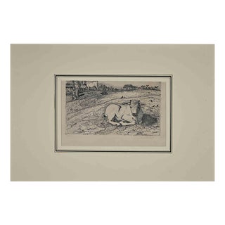 Gino Bozzetti, Il Boccino, Etching, 1935 For Sale