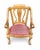 Vintage Queen Anne Solid Oak Occasional Chair With Intricately Carved Ball and Claw Feet For Sale - Image 10 of 12