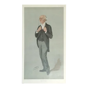 Antique Matted Vanity Fair Caricature by Spy "The Vice Provost", 1901