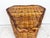 Late 20th Century Vintage Wicker Rattan Triangle Side Table For Sale - Image 5 of 8