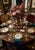 A vibrant set of four octagonal Safari-themed salad plates, each featuring a different hand‑painted animal — tiger, zebra,...