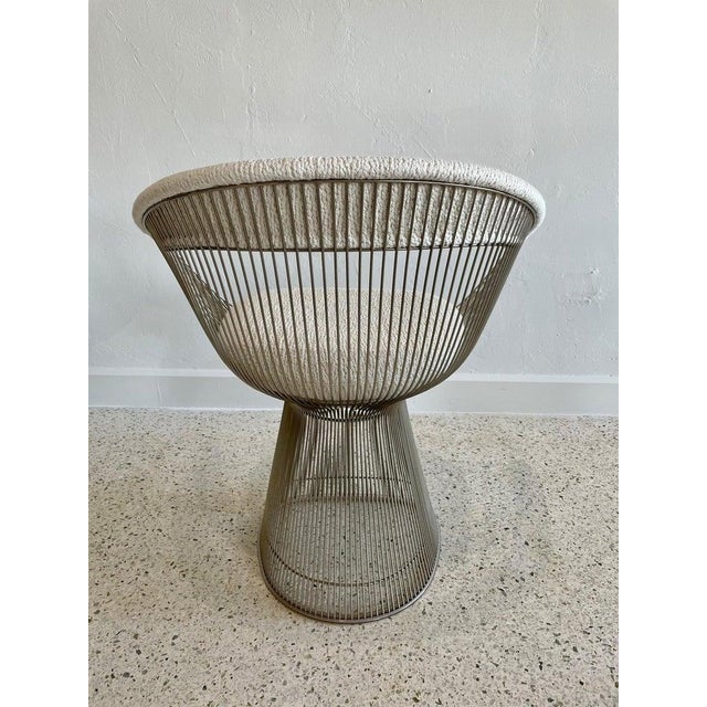 Original Vintage Chrome Warren Platner for KNOLL Armchairs, Pair For Sale - Image 10 of 11