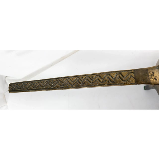 Bronze 17th or 18th Century European Bronze Tripod Posnet Cook Pot With Handle For Sale - Image 8 of 13