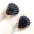 Vintage Estate Cartier Yellow Gold Diamond Onyx Shell Earrings, Pair For Sale In Philadelphia - Image 6 of 11