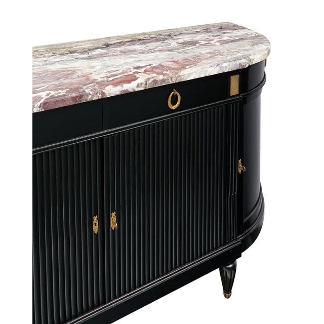 Late 19th Century Louis XVI Demilune Buffet For Sale - Image 4 of 9