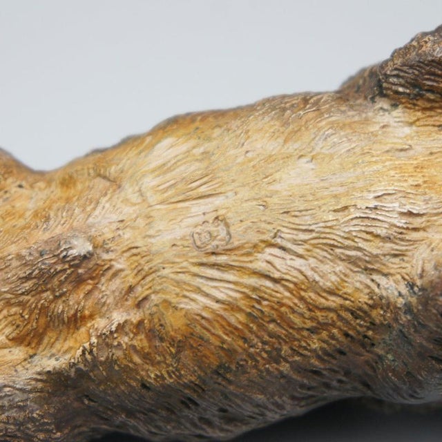 Franz Bergman, Running Boar, 1890s, Bronze For Sale - Image 7 of 8