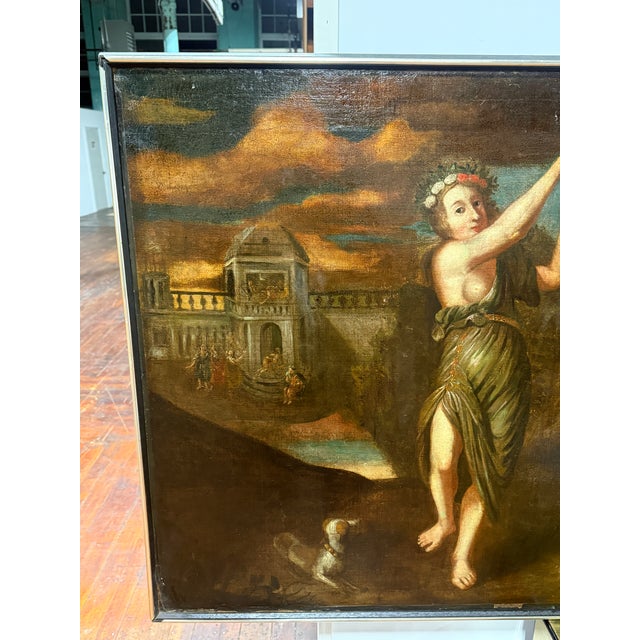 19th Century Italy, Late 18th Century Old Master Arcadian Allegory of Music and Pleasure For Sale - Image 5 of 14