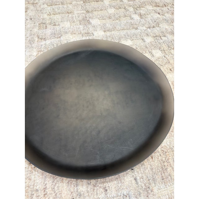 2020s Tina Frey, Purist Large 18" Tray Platter, Food Safe Resin in Gray For Sale - Image 5 of 8