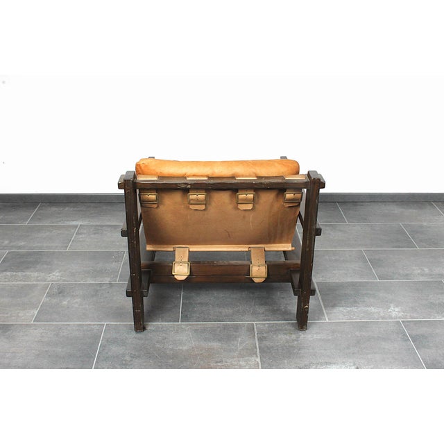 Maroon Lounge Chair by Carl Straub, 1960s For Sale - Image 8 of 18