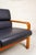 Mid-Century Modern Vintage Teak and Leather 2-Seater Sofa from Olsen & Laursen, 1980s For Sale - Image 3 of 17