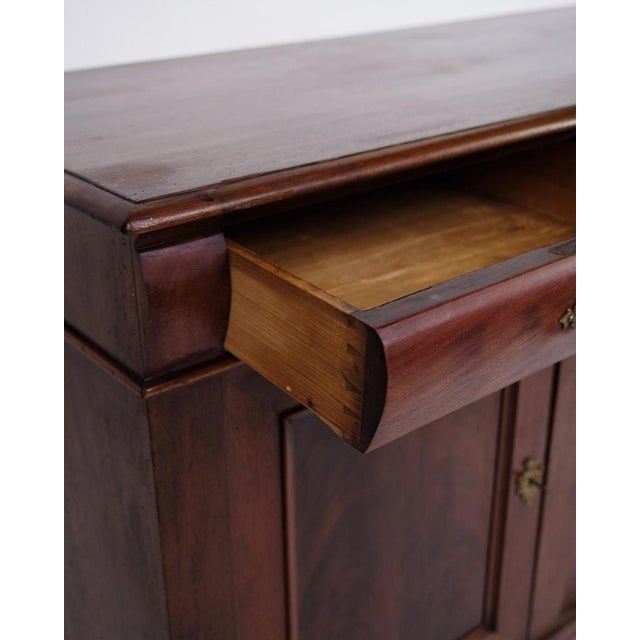 Low Sideboard with Fixed Shelves in Mahogany For Sale - Image 6 of 15