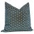 Contemporary 20" Navy Blue Paloma Cut Velvet Pillows - a Pair For Sale - Image 3 of 5