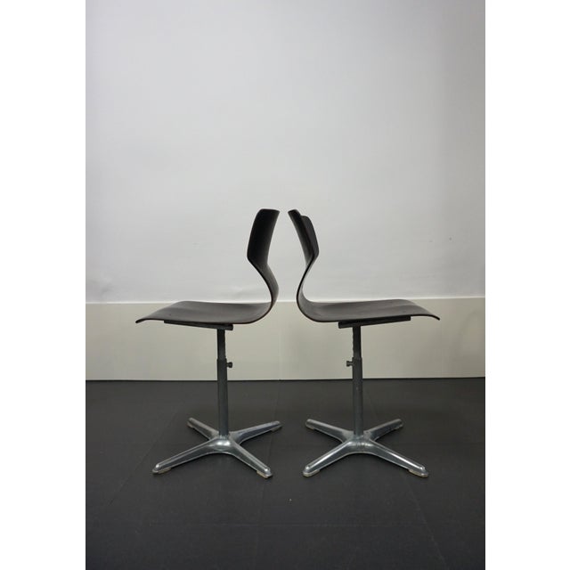 Brown Pagholz Chairs by Adam Stegner for Flötotto, 1970s, Set of 4 For Sale - Image 8 of 11