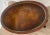 Vintage Weiman Mahogany Oval Coffee Table Brown Tooled Leather Top Federal Style For Sale - Image 13 of 14