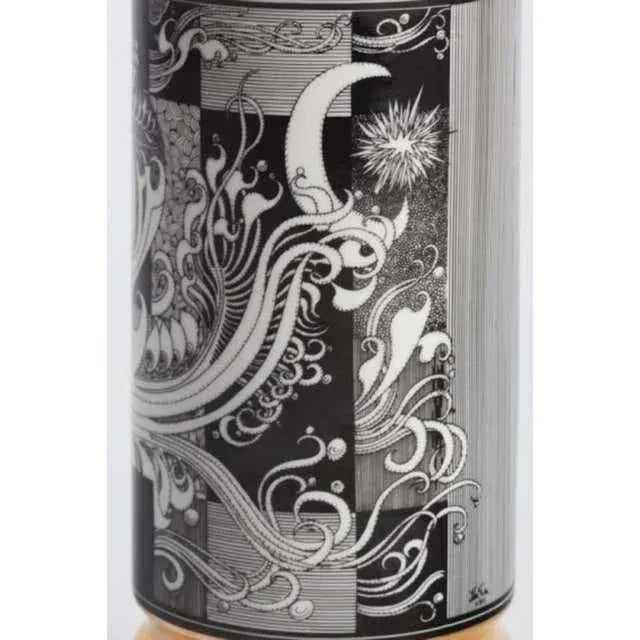 Illustration Endre Szasz for Hollohaza Porcelain Vase For Sale - Image 3 of 7