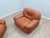 Sapporo Cognac Leather Chairs from Mobil Girgi, 1970s, Set of 2 For Sale - Image 6 of 18
