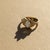 Metal Lotus Gold Ring With Moissanite Silver, Gold, Size 6 For Sale - Image 7 of 11