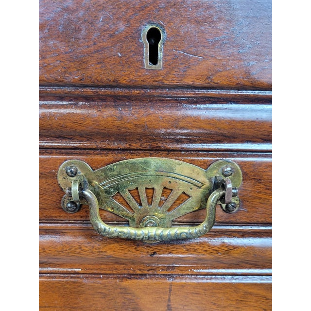 1910s Edwardian Chest of Drawers in Walnut, 1910s For Sale - Image 5 of 18
