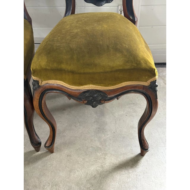 Brown Ballroom Chairs, 1930s, Set of 2 For Sale - Image 8 of 17