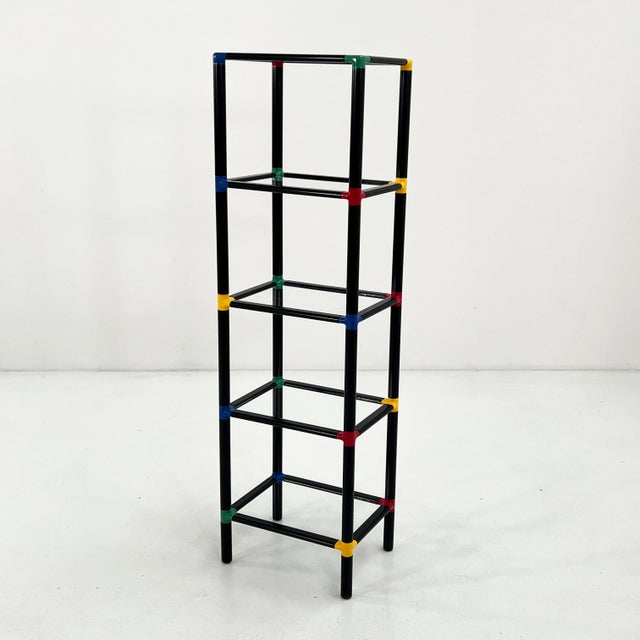 Postmodern Modular Standing Shelf, 1980s For Sale - Image 9 of 10