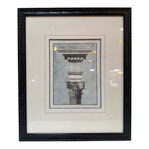 Architectural Corinthian Capital Print, Framed