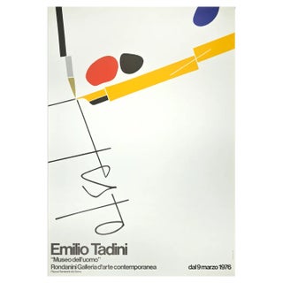 Emilio Tadini, Exhibition Poster, Original Offset, 1976 For Sale