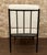 Wrought Iron Black Lounge Chair with White Cream Fabric