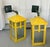 Pair antique early 20th century Aesthetic Movement Mission outside iron wall lanterns in the style of Charles Rennie...