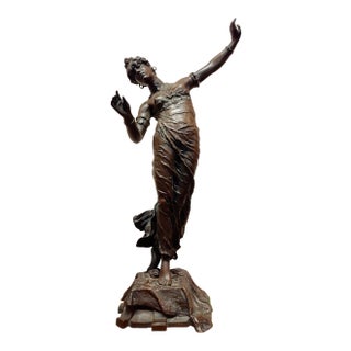 Dancing Odalisque -French 19th Century Bronze Sculpture For Sale