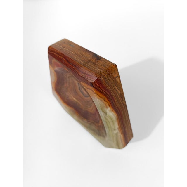 Mid-Century Modern Italian Ashtray in Carved Green Onyx Marble, 1960s For Sale - Image 9 of 14