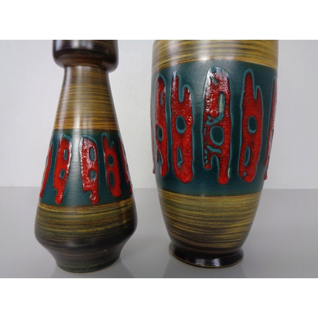 West German Pottery Vases from Dümler & Breiden, 1960s, Set of 2 For Sale - Image 14 of 18