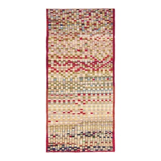 Vintage Turkish Wool Runner With Mosaic Design by Rug & Kilim, 1950-1959 For Sale