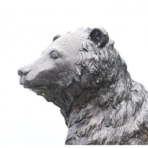 Large American Bronze Bear Garden Statue For Sale - Image 10 of 11
