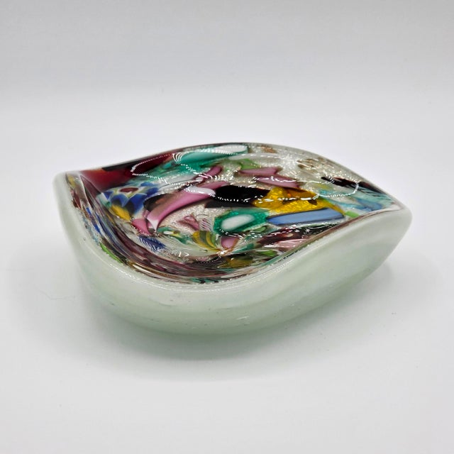 Mid 20th Century Attributed Avem Murano Bizantino Tutti Frutti Art Glass Bowl For Sale In Los Angeles - Image 6 of 12