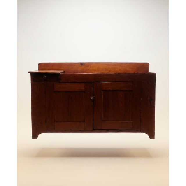 Wood Early American Primitive Dry Sink - Original Patina - C. 1870 For Sale - Image 7 of 7