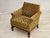 Vintage Danish Carved Oak Lounge Chair with Velour Upholstery, 1960s For Sale - Image 4 of 18