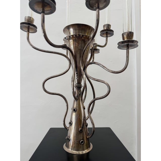 Metal Simon Candlesticks by Bořek Šípek for Driade, 1980s For Sale - Image 7 of 8