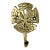 Vintage Brass Sand Dollar Wall Hook For Sale