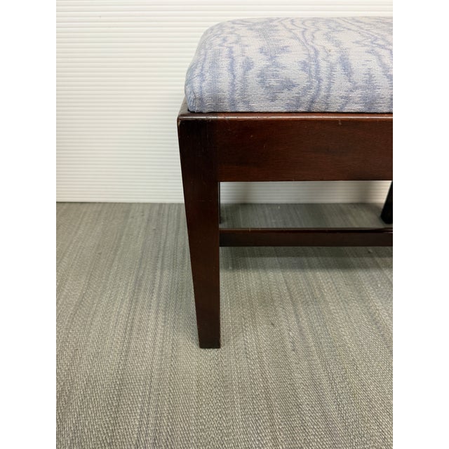 Early 20th Century Chippendale Block Leg Footstool For Sale - Image 4 of 12