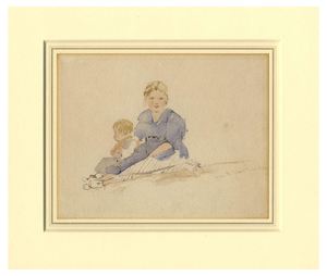 William Evans of Bristol AOWS, Jane & Elias Roberts, Mid-1800s, Watercolour