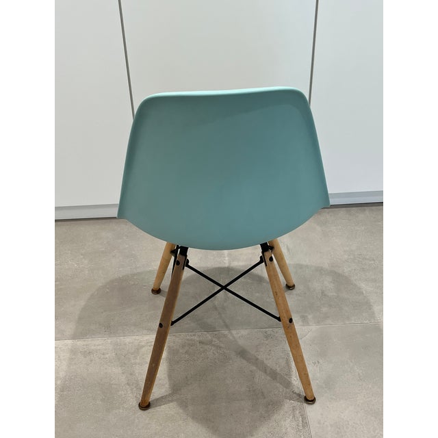 Eames for Herman Miller Molded Plastic Chair With Dowel Legs Chairish