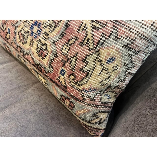 Vintage Handmade Faded Pillow, 1980s For Sale - Image 3 of 11