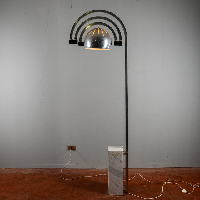Space Age Arc Lamp in the style of Reggiani For Sale - Image 14 of 18