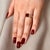 Red Natural Ruby Sapphire Ring 6.5 14k W Gold 3.64 TCW Certified For Sale - Image 8 of 18