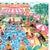 Contemporary Poolside Vacation With Pink Parasols Original Figurative Watercolor by Pauline De Roussy De Sales For Sale - Image 3 of 6
